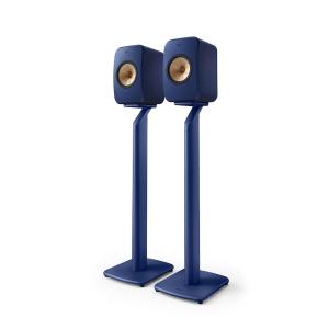 Миниатюра продукта KEF LSX II Cobalt Blue + KEF S1 Floor Stand Blue беспроводная полочная акустическая система (комплект со стойками)