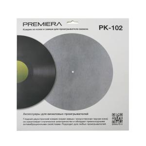 Миниатюра продукта PREMIERA PK-102 — коврик из кожи и замши для проигрывателя винила