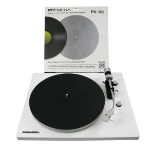 Изображение продукта PREMIERA PK-102 — коврик из кожи и замши для проигрывателя винила - 3