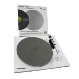 Изображение продукта PREMIERA PK-102 — коврик из кожи и замши для проигрывателя винила - 4