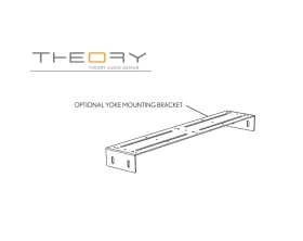 Миниатюра продукта THEORY iws12-9-YOKE настенный кронштейн для корпуса сабвуфера IWS12-9